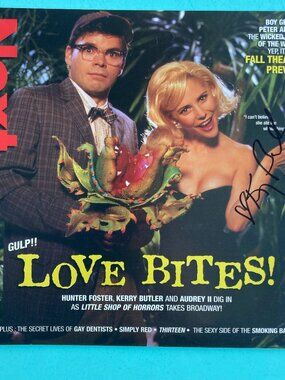 KERRY BUTLER (Only) Signed Little Shop of Horrors Next Magazine HUNTER FOSTER